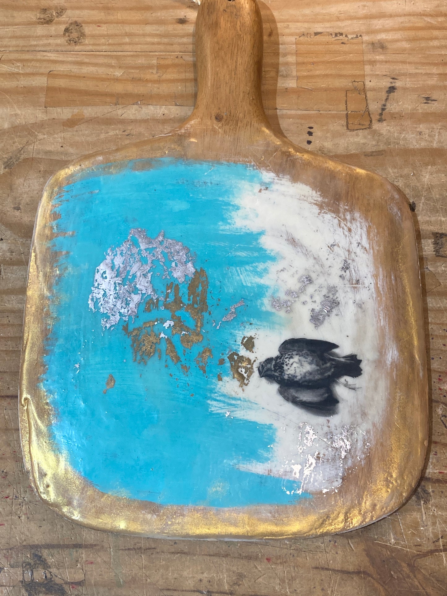 Crossover 2 - Encaustic Artwork