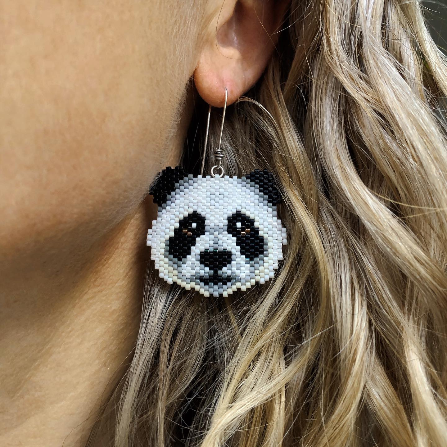 Panda Earrings