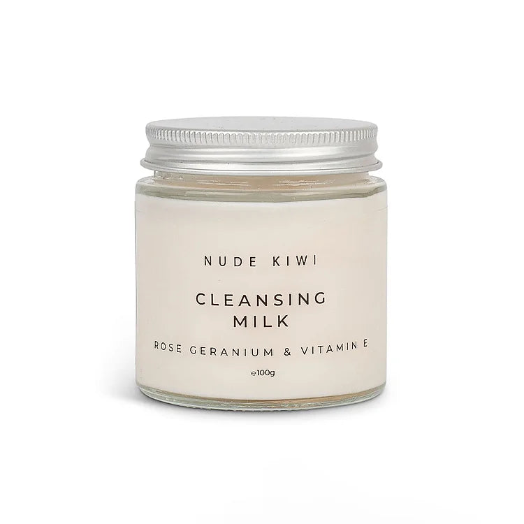 Cleansing Milk - Rose Geranium & Vitamin E - 100g - Nude Kiwi