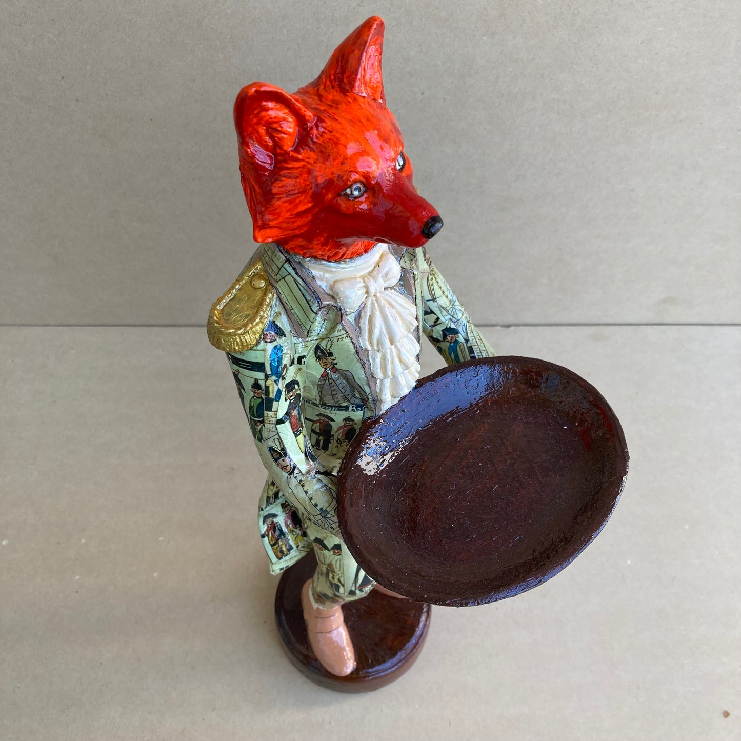 Fenton the Fox - Mixed Media Sculpture