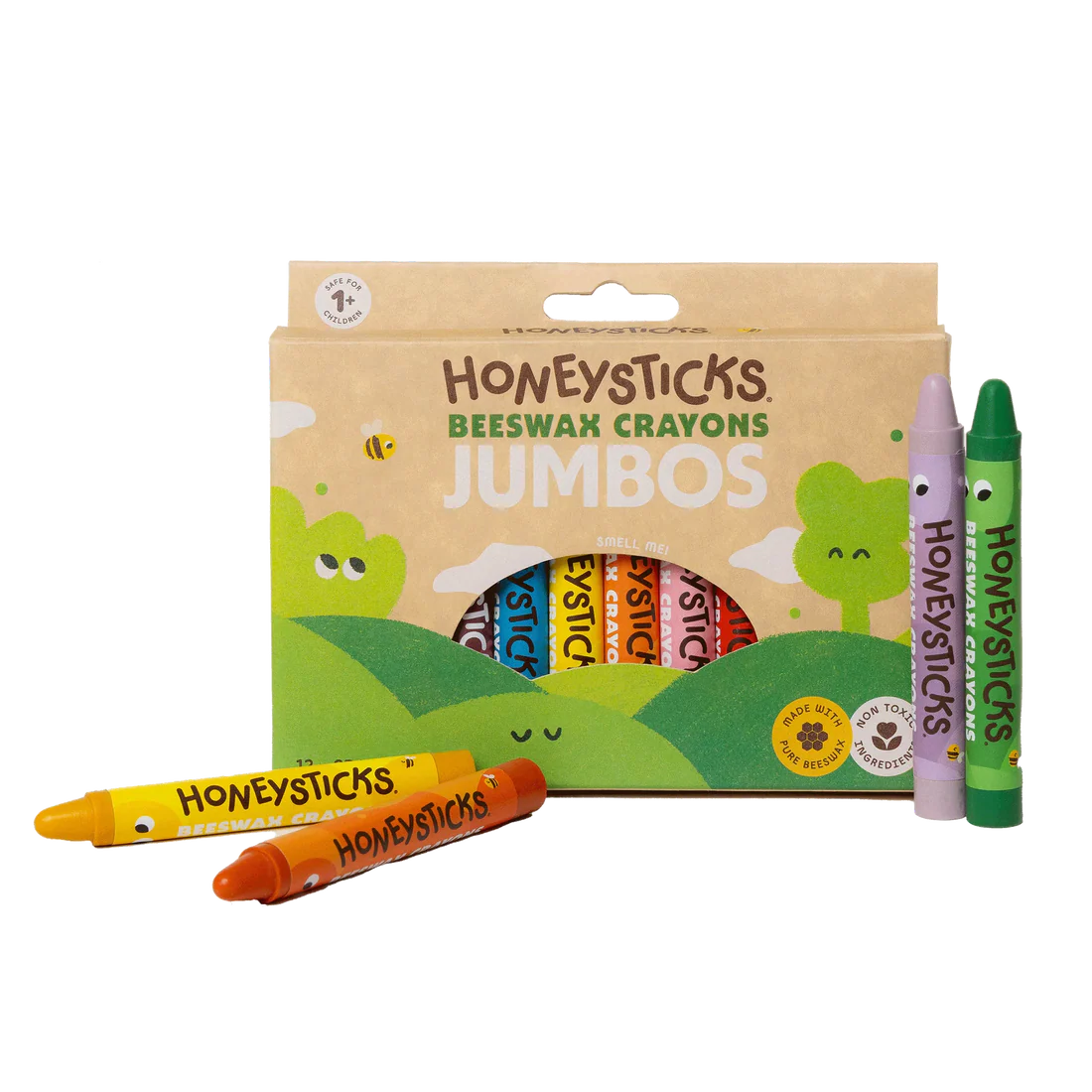 Honeysticks Jumbo Crayons 12 Pack