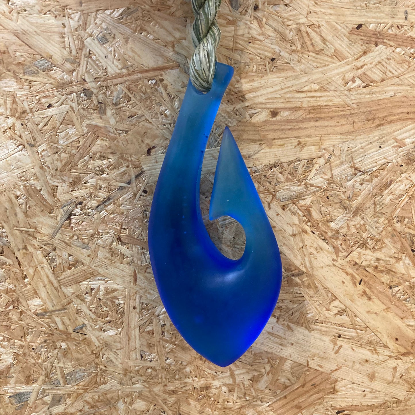 Provide - Cast glass Hook - Aqua