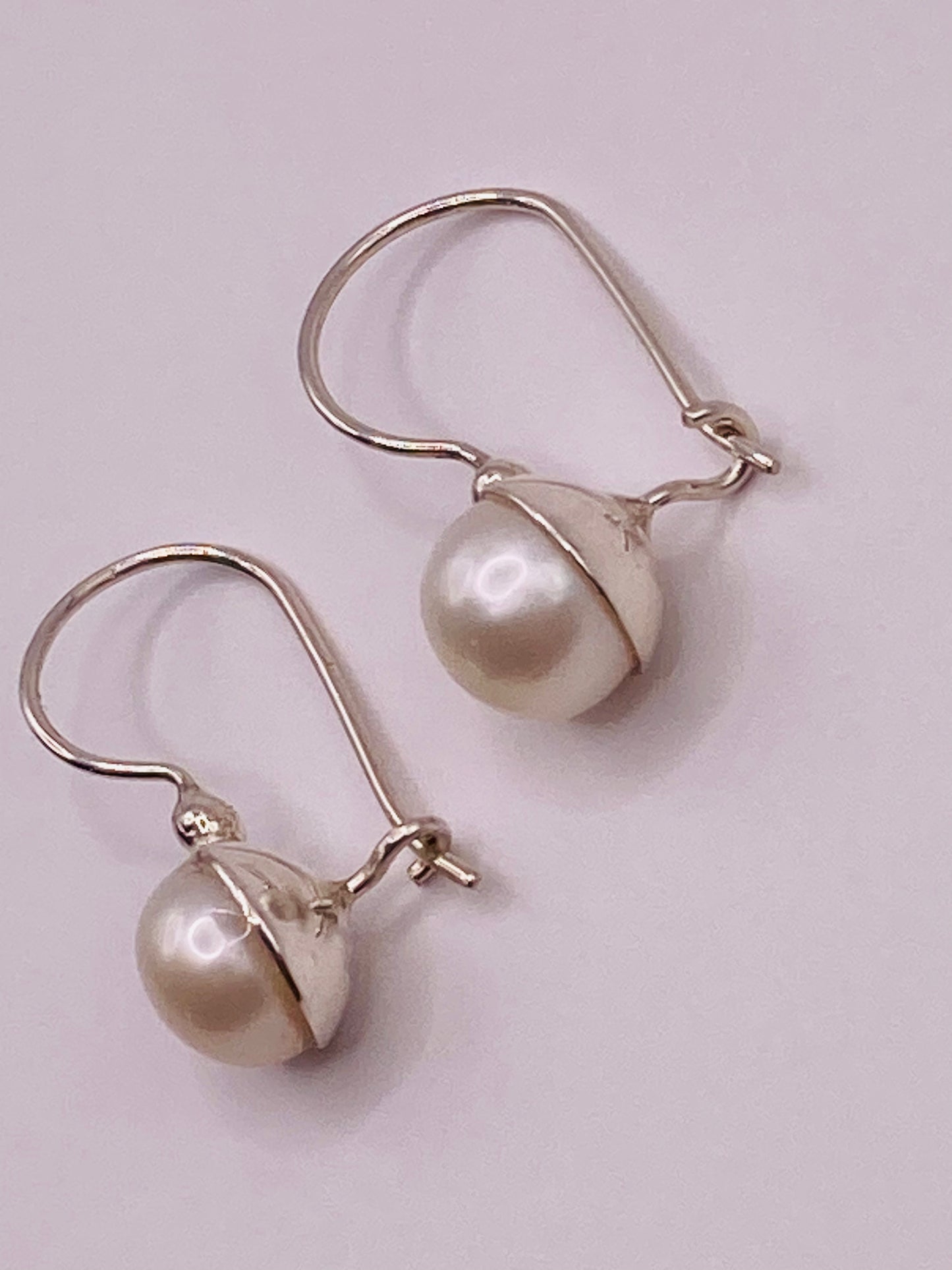 Pearl Cup Earrings