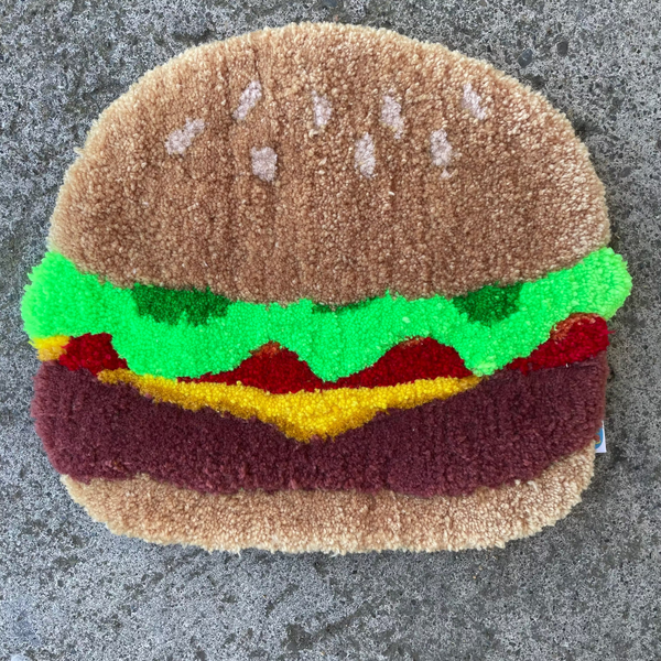 Burger Rug Tufted Wall Hanging