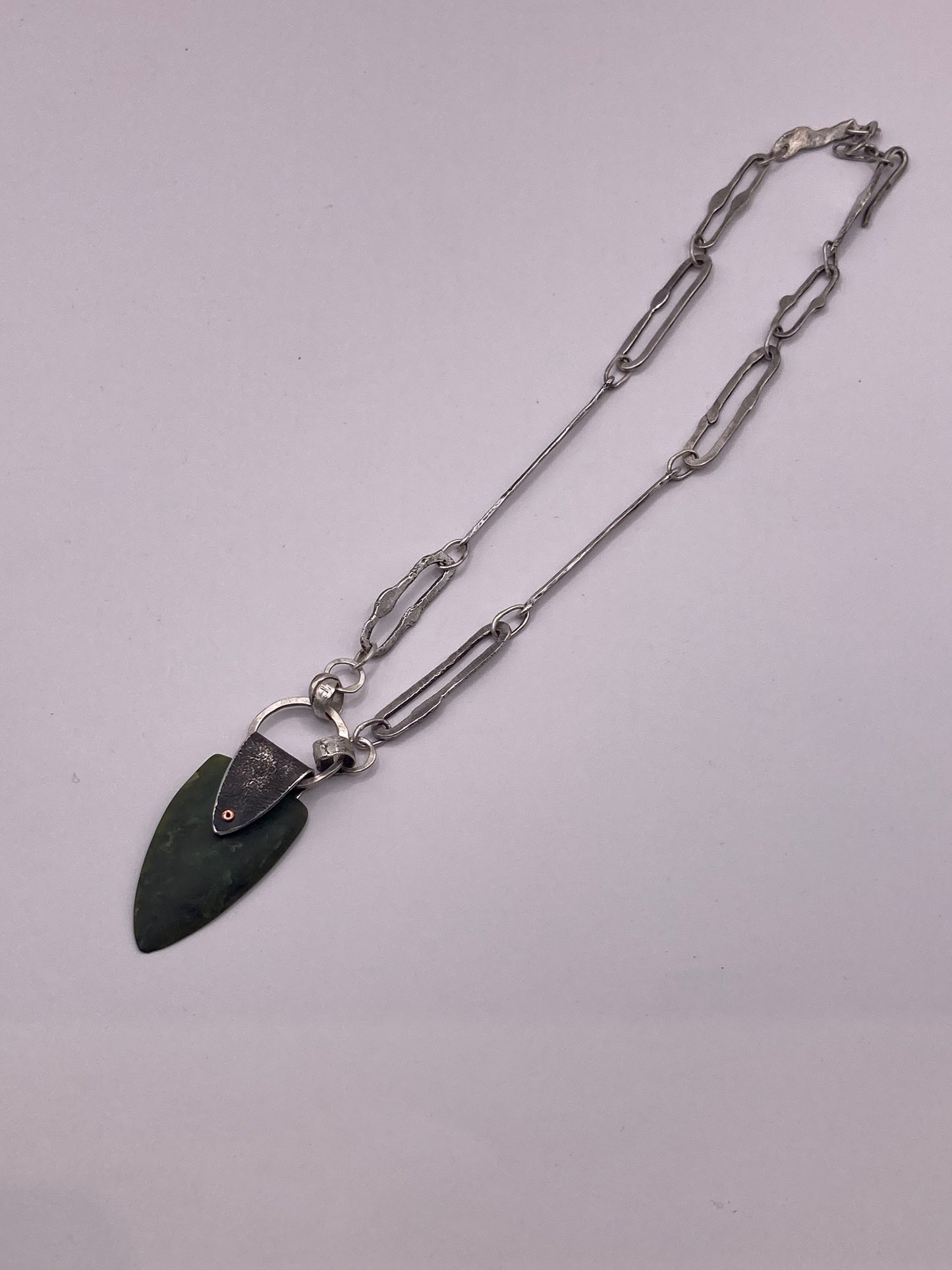 Silver Links Pendant Necklace