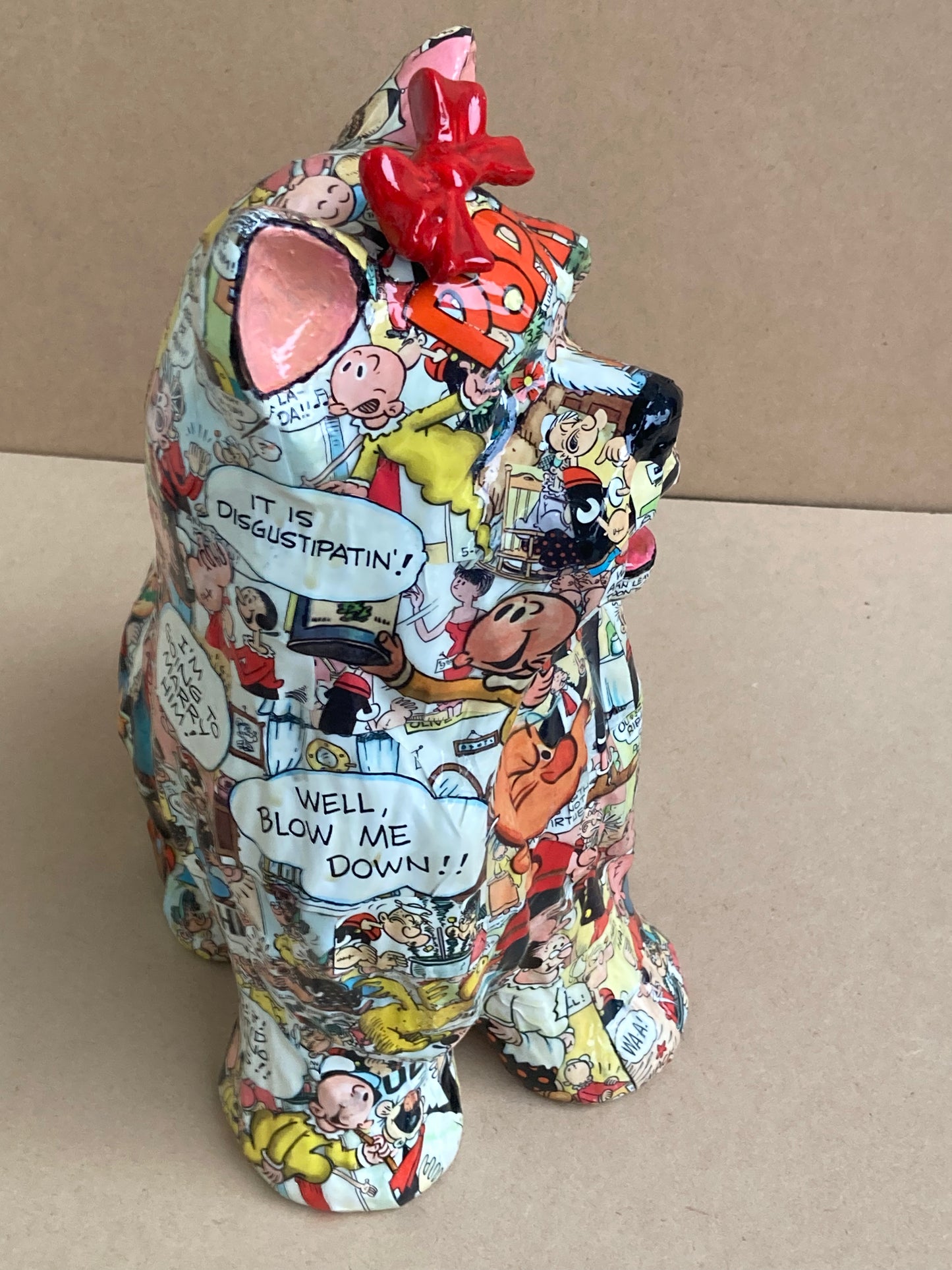 Popeye - Mixed Media Sculpture