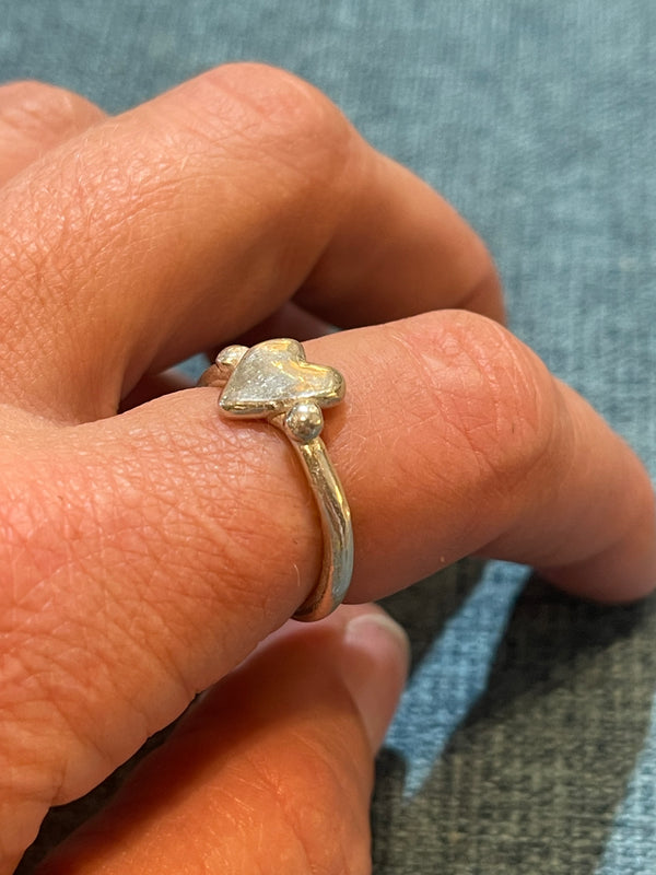Silver Heart Ring