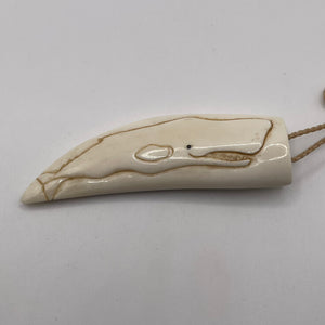 Whale on Tooth Necklace