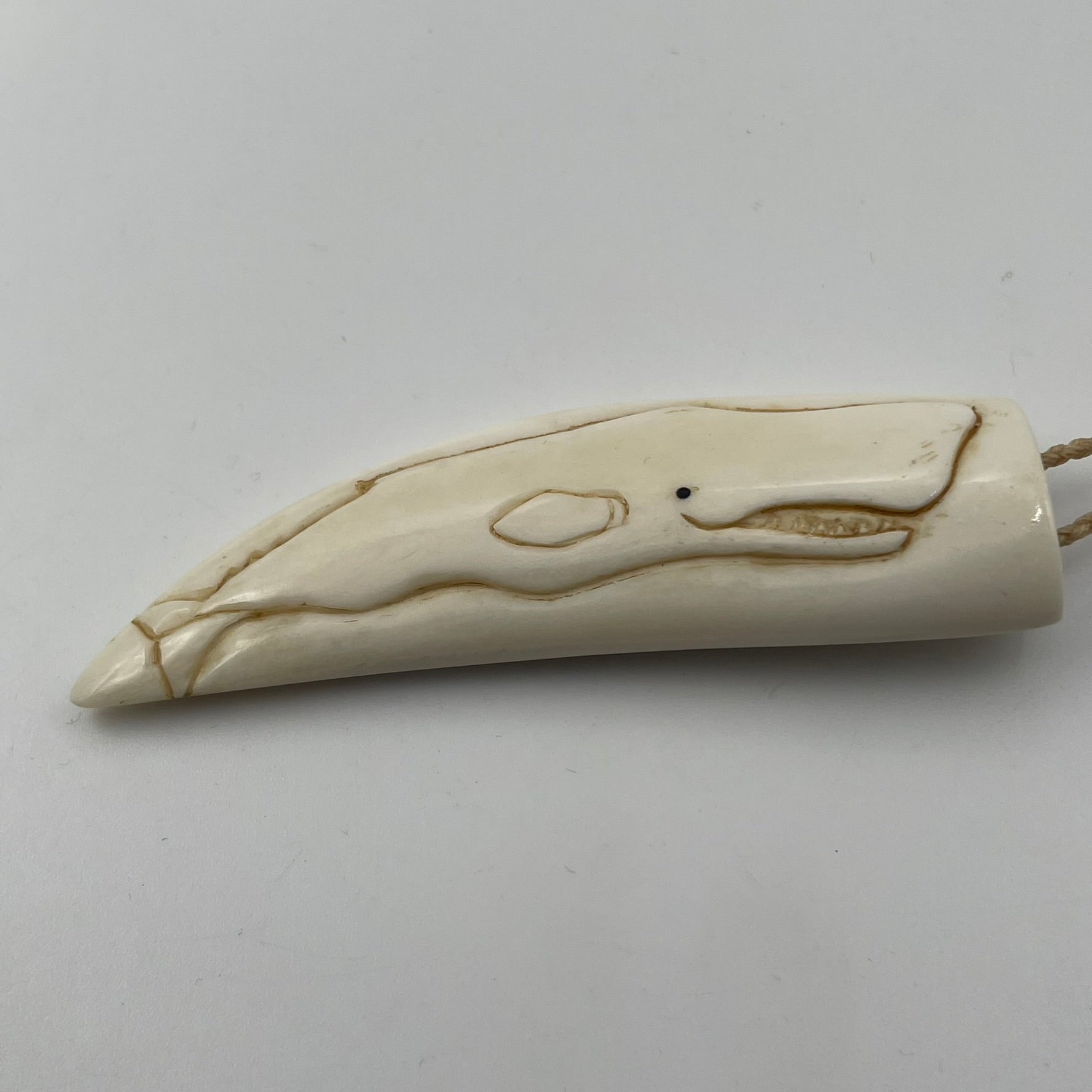 Whale on Tooth Necklace