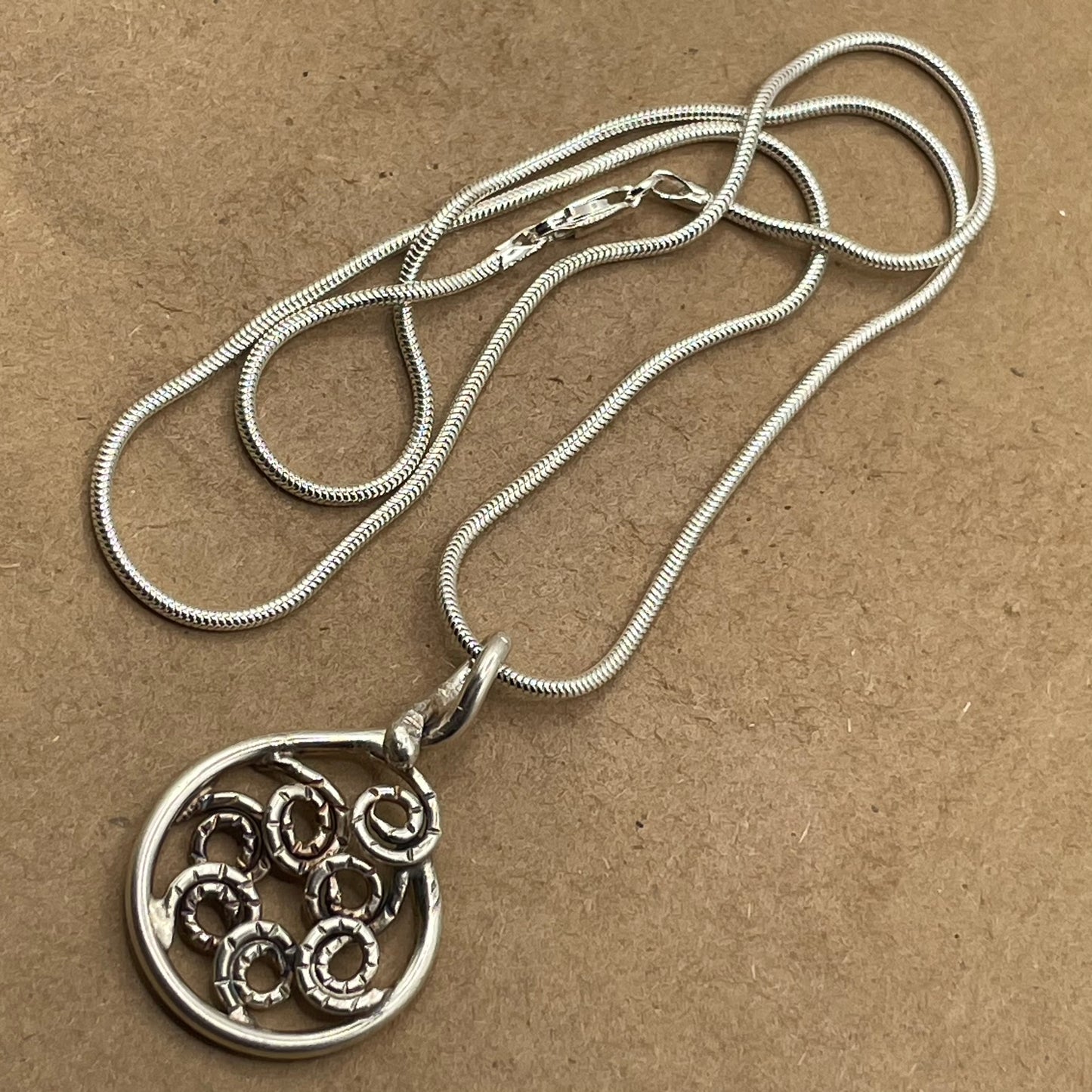 Silver Koru Pendant Necklace