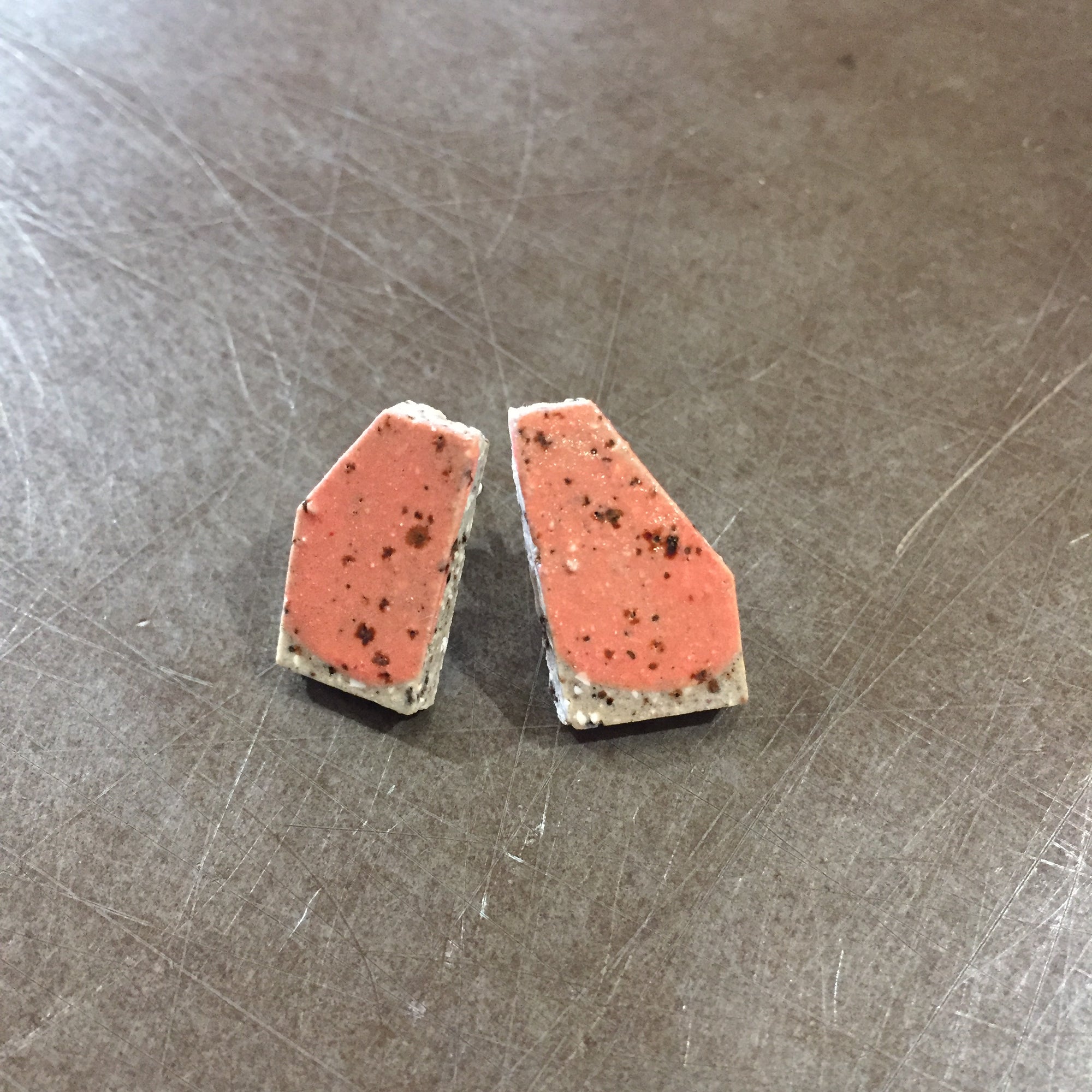 Fragment Ceramic Earrings - Rust