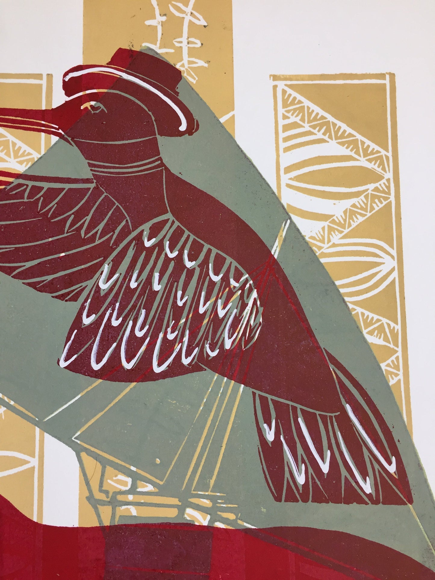 Assemblage Woodblock Print A/P1 - Sheyne Tuffery