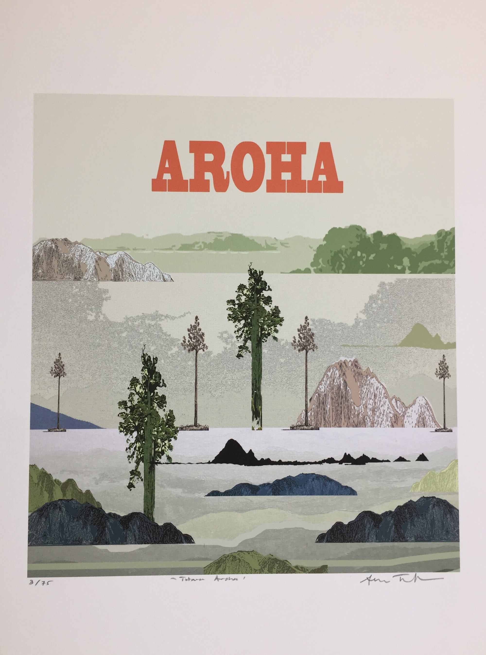 Totara Aroha Digital Print 3/75