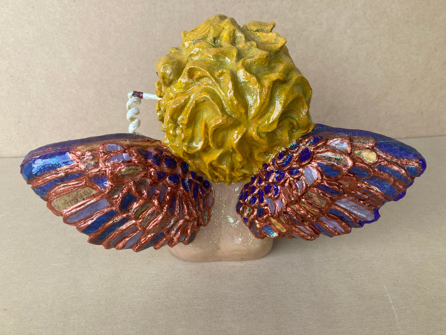 Fallen Angel 2 - Mixed Media Sculpture