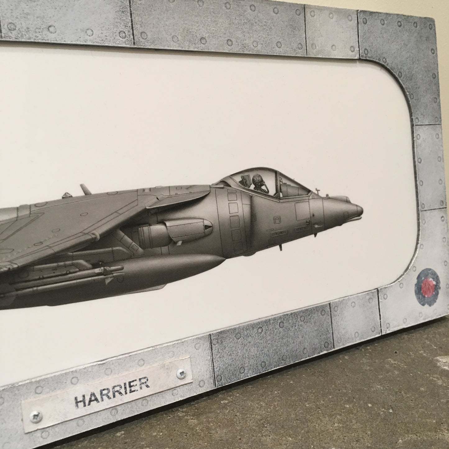 Harrier Plane Diorama