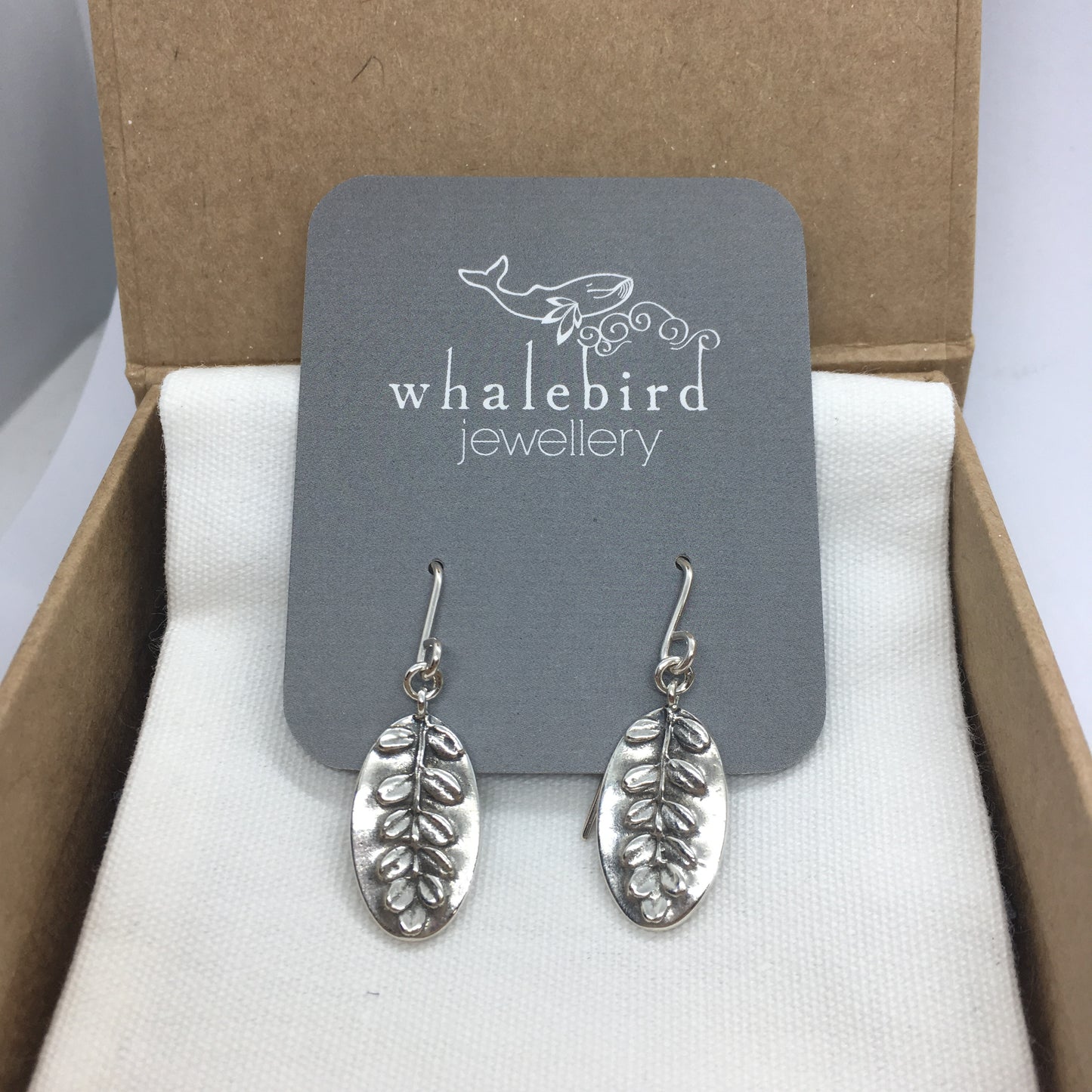 Kowhai Drop Earrings - Silver
