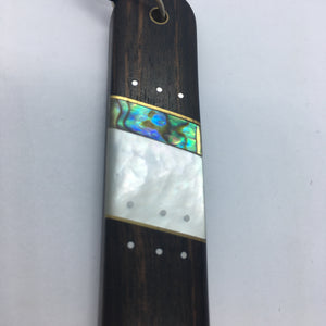 Wood, Paua and Mother of Pearl Pendant