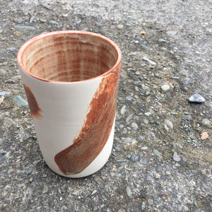 Medium Vase - White/Terracotta