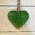 Aroha - Cast glass Heart - Lime