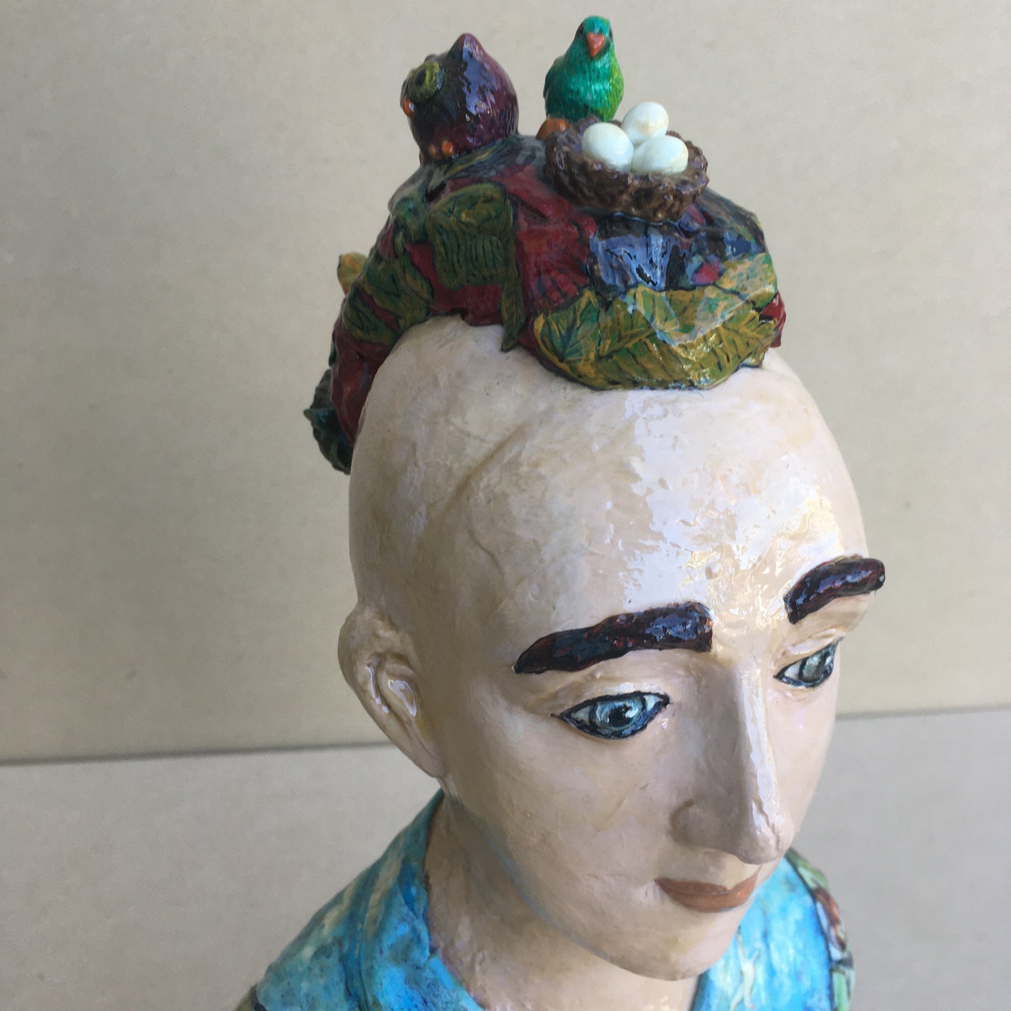 Wren - Mixed Media Sculpture