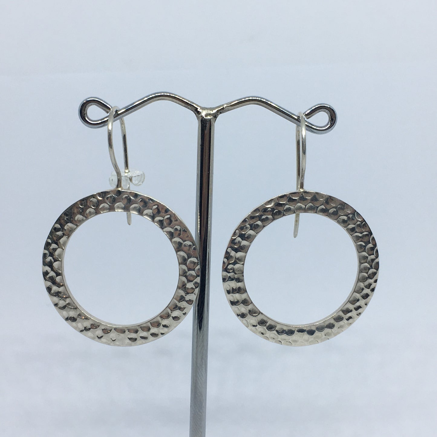 Hammered Hoop Earrings