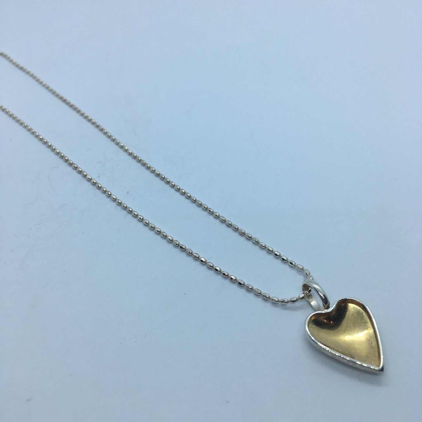 Heart Pendant - Gold Plated and Silver