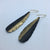 Gold Half Feather Earrings