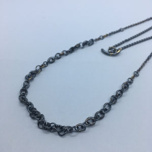 Oxidised Chainmail Necklace