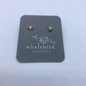 Star Stud Earrings - Gold Plated