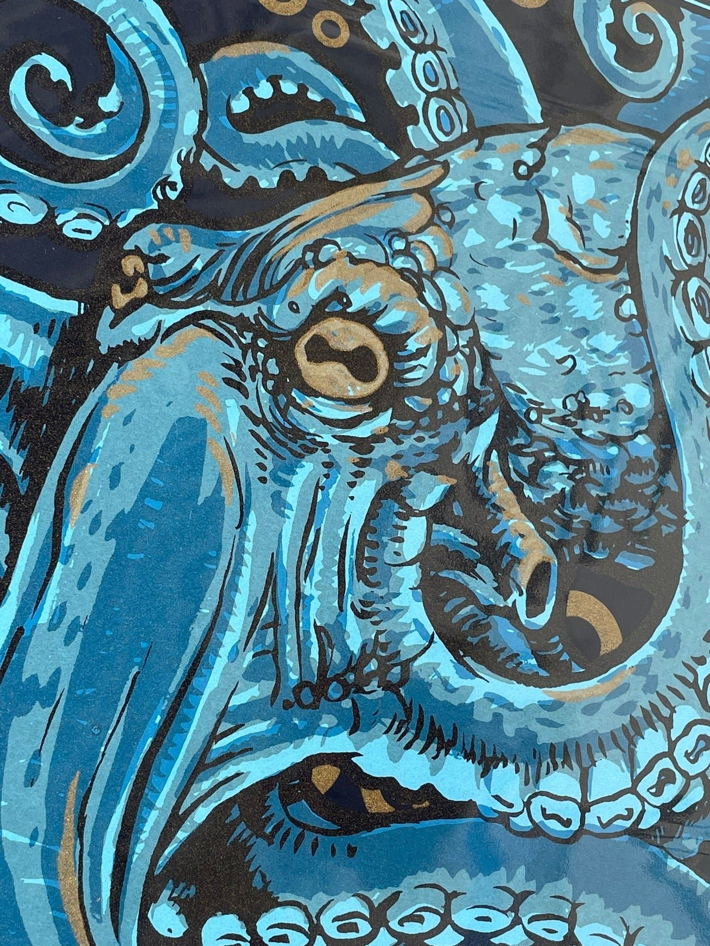 Cephalopod Sid - Hand pulled Serigraph