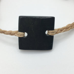 Pounamu Bracelets - Tan Cord