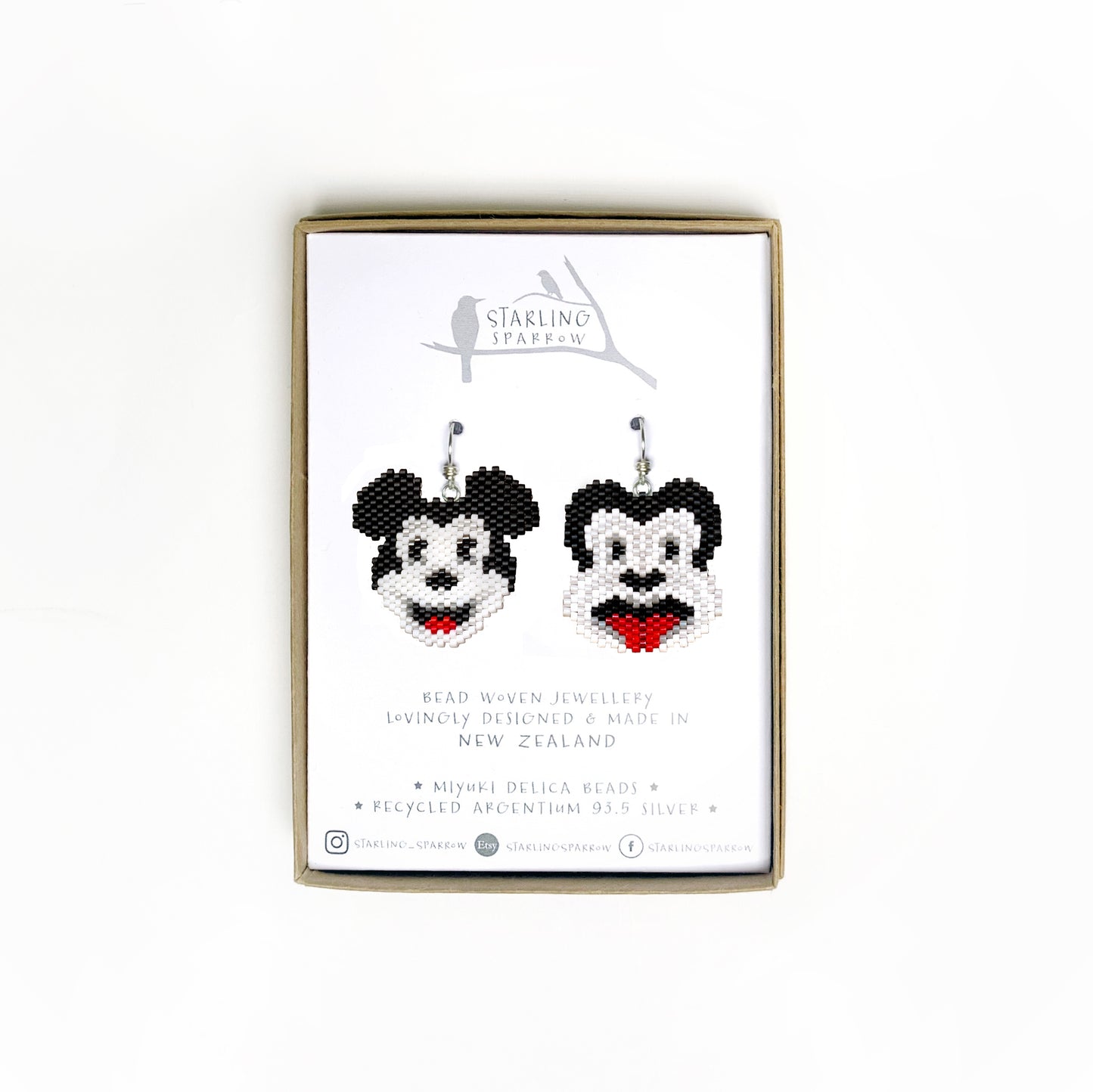 Mickey 2 Tiki Earrings