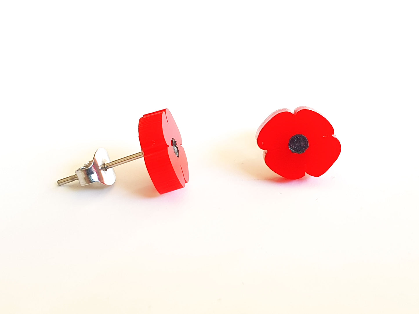 Poppy Studs | Salvaged Acrylic Offcuts