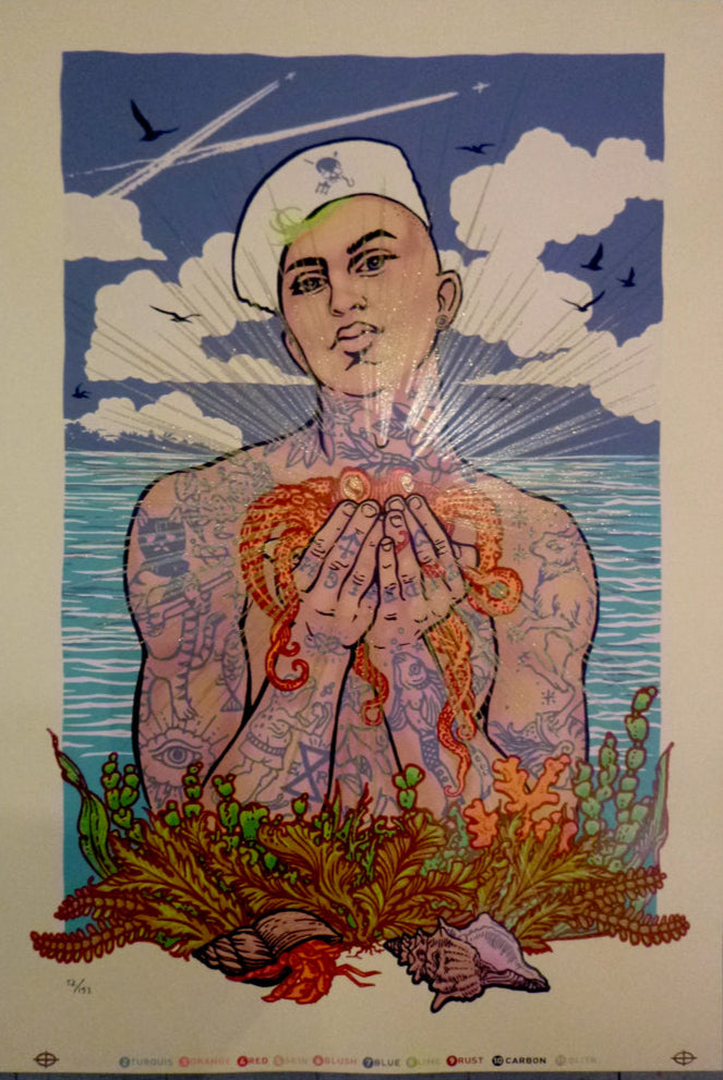 Erasmus & Sergei - Hand pulled Serigraph