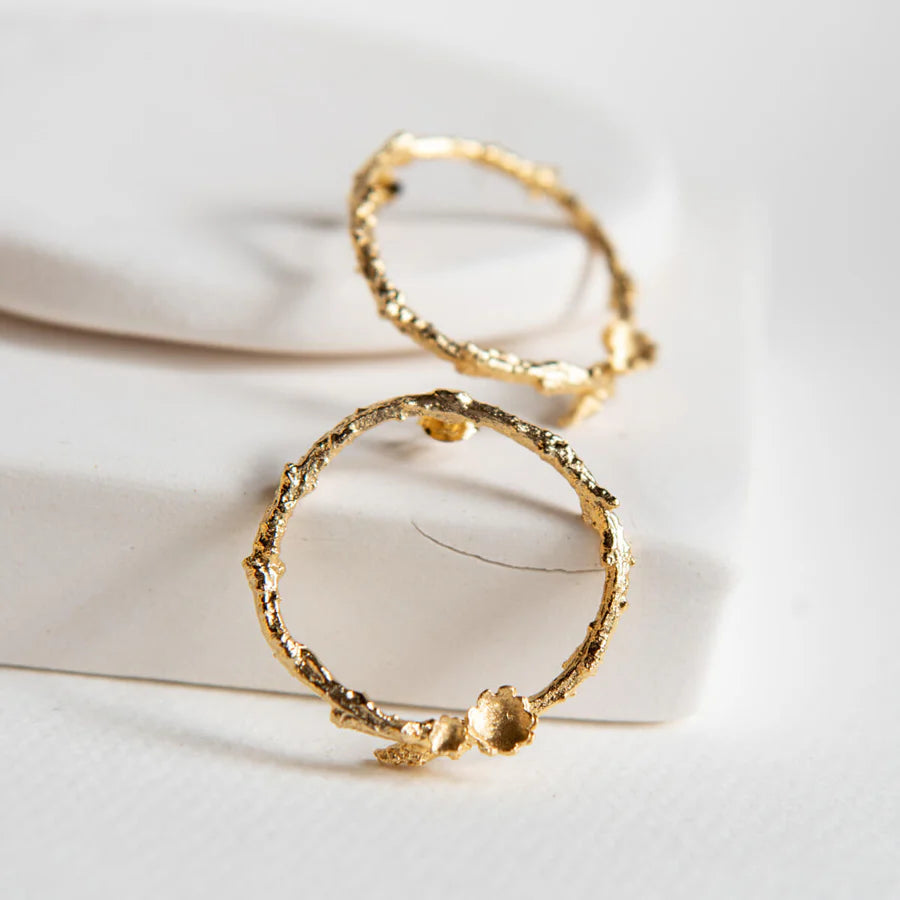 Briar Wreath Stud Earrings - Large