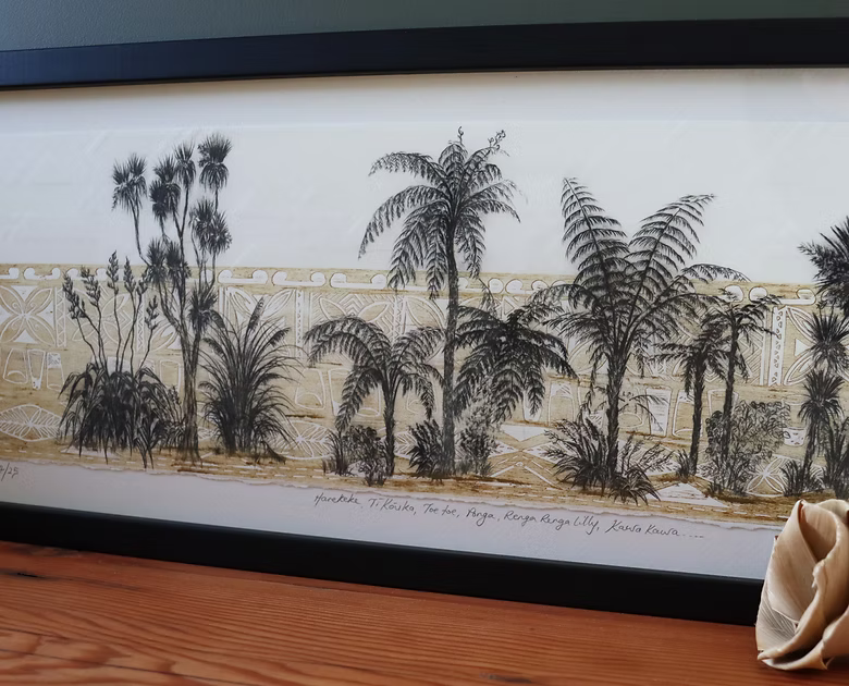 Harekeke, Ti Kouka, Toetoe, Ponga, Renga Renga Lily, Kawakawa