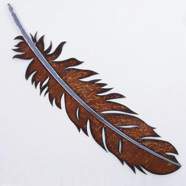 Recycled Steel Feather