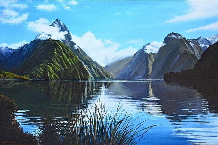 Mitre Peak Reflection - Art Print