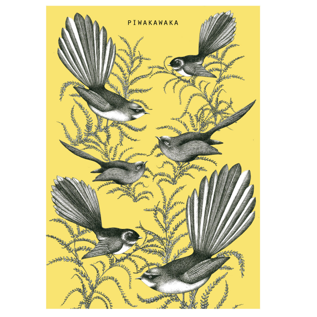 Piwakawaka (Fantail) Limited Edition Print