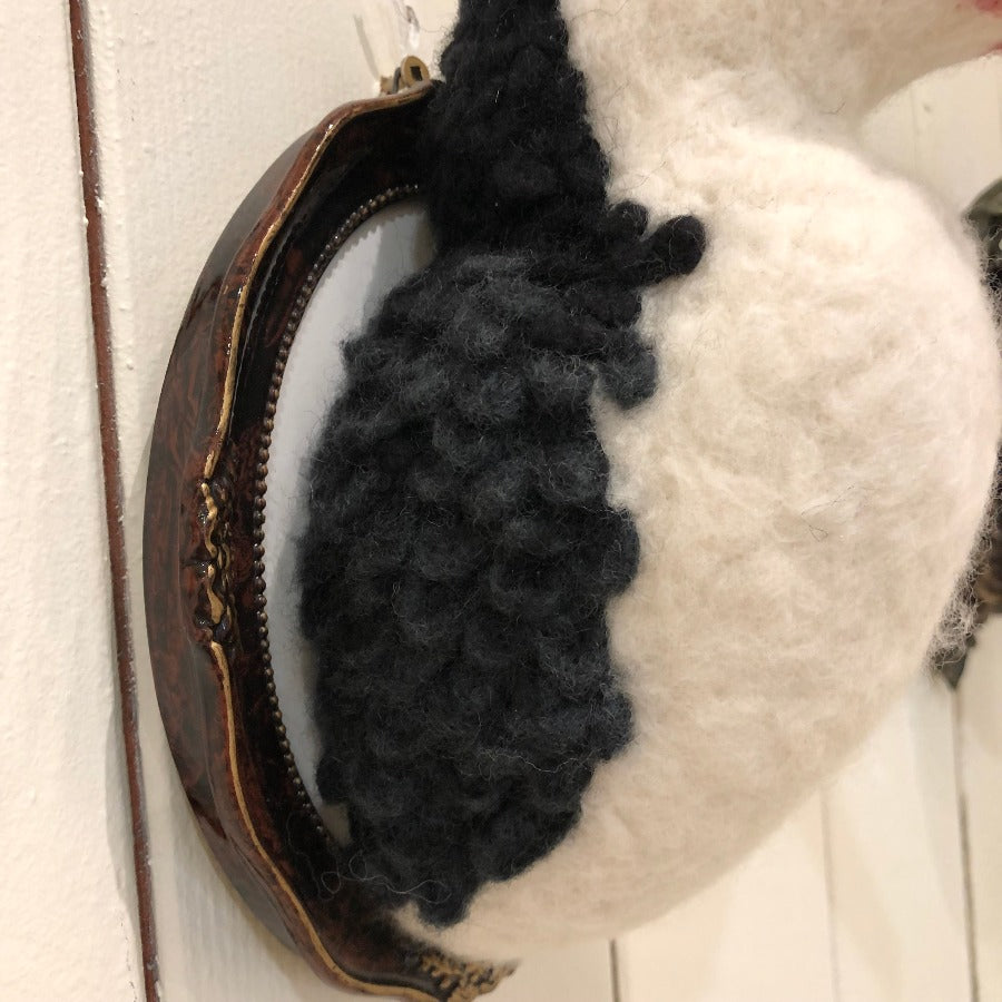 Pied Shag - Needlefelted Sculpture