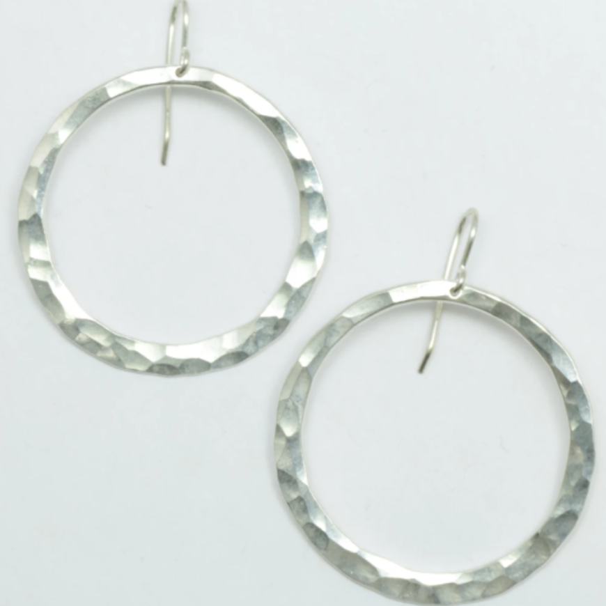 Silver Pīrori Hoop Earrings – The Coolstore Gallery