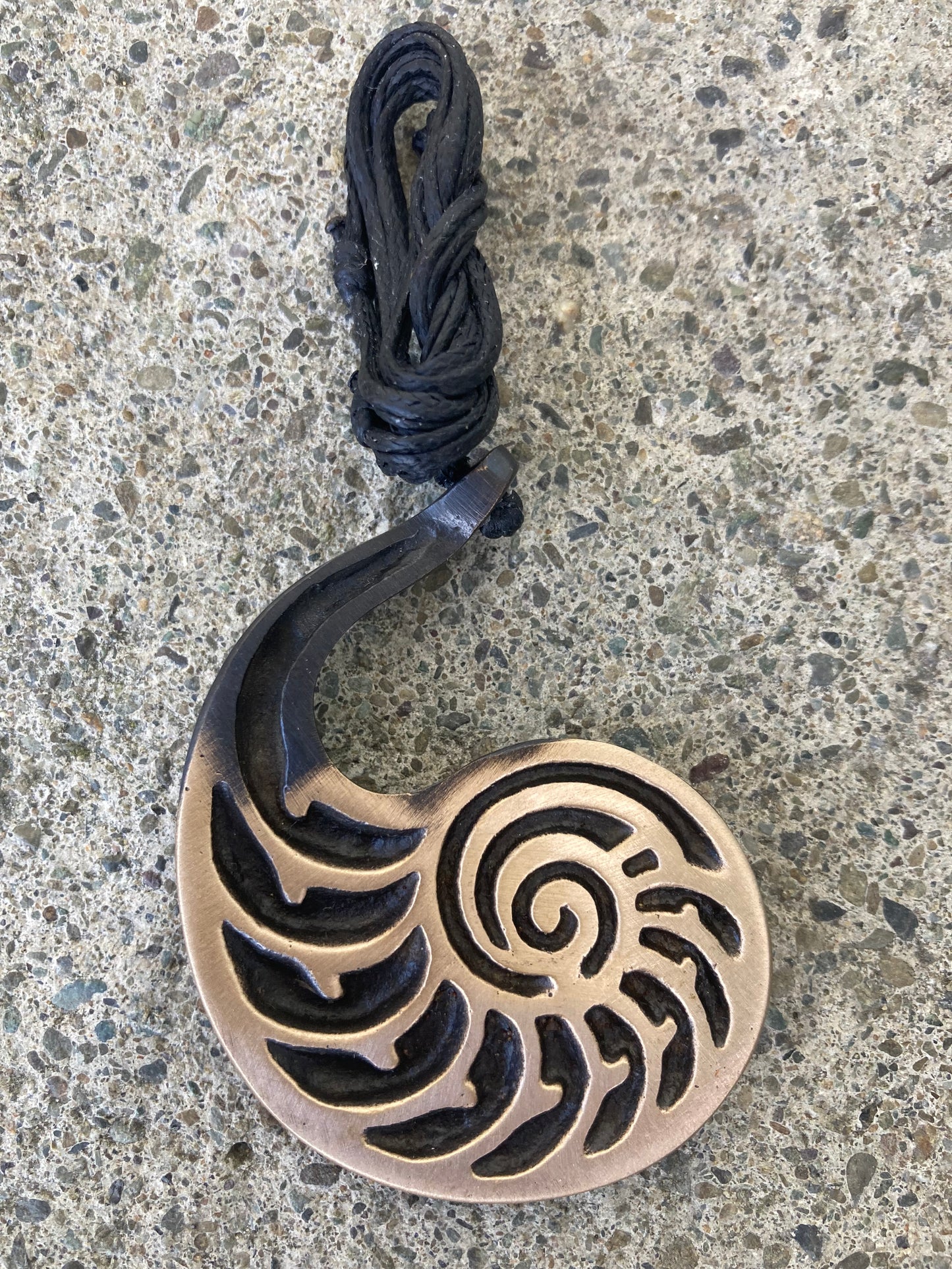 Bronze Nautilus Pendant