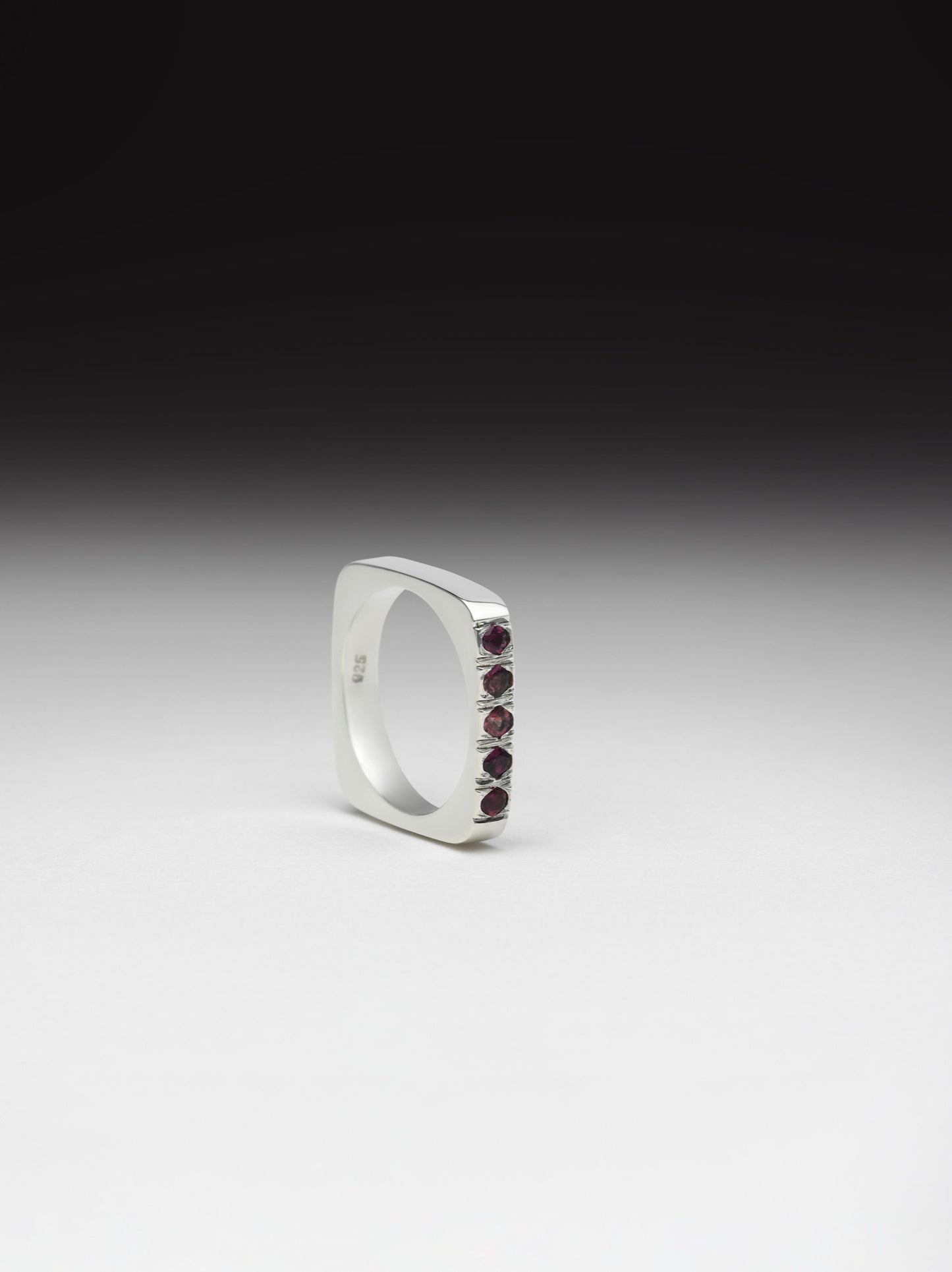 The Classic Square Ring with Sapphires
