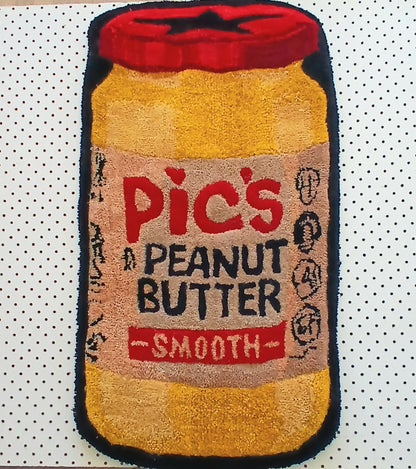 Pics Peanut Butter Rug Tufted Wall Hanging