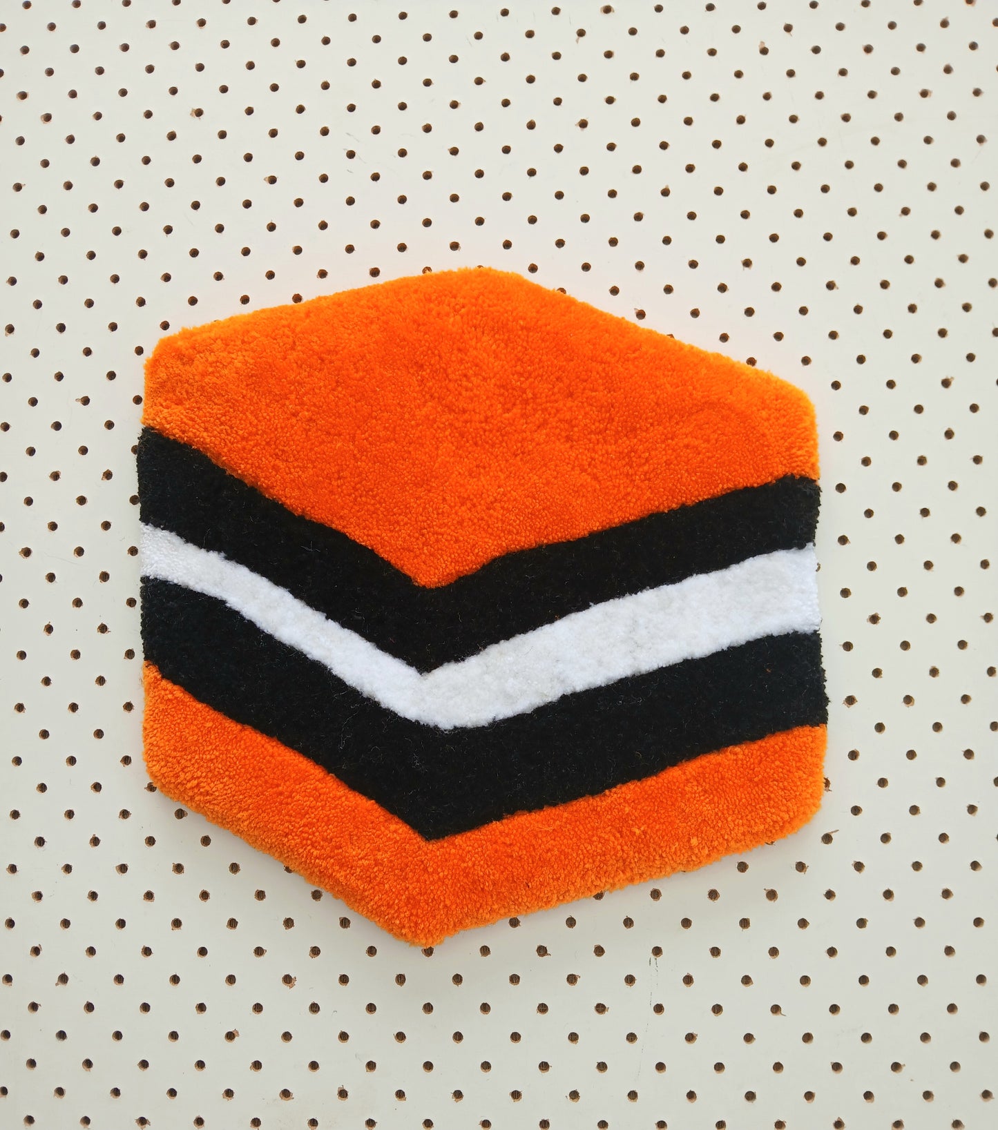 Orange Licorice Allsorts Rug Tufted Wall Hanging