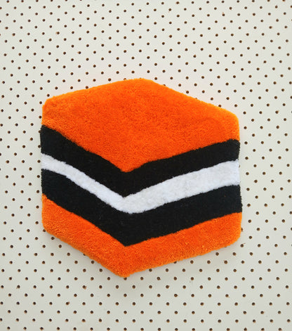 Orange Licorice Allsorts Rug Tufted Wall Hanging