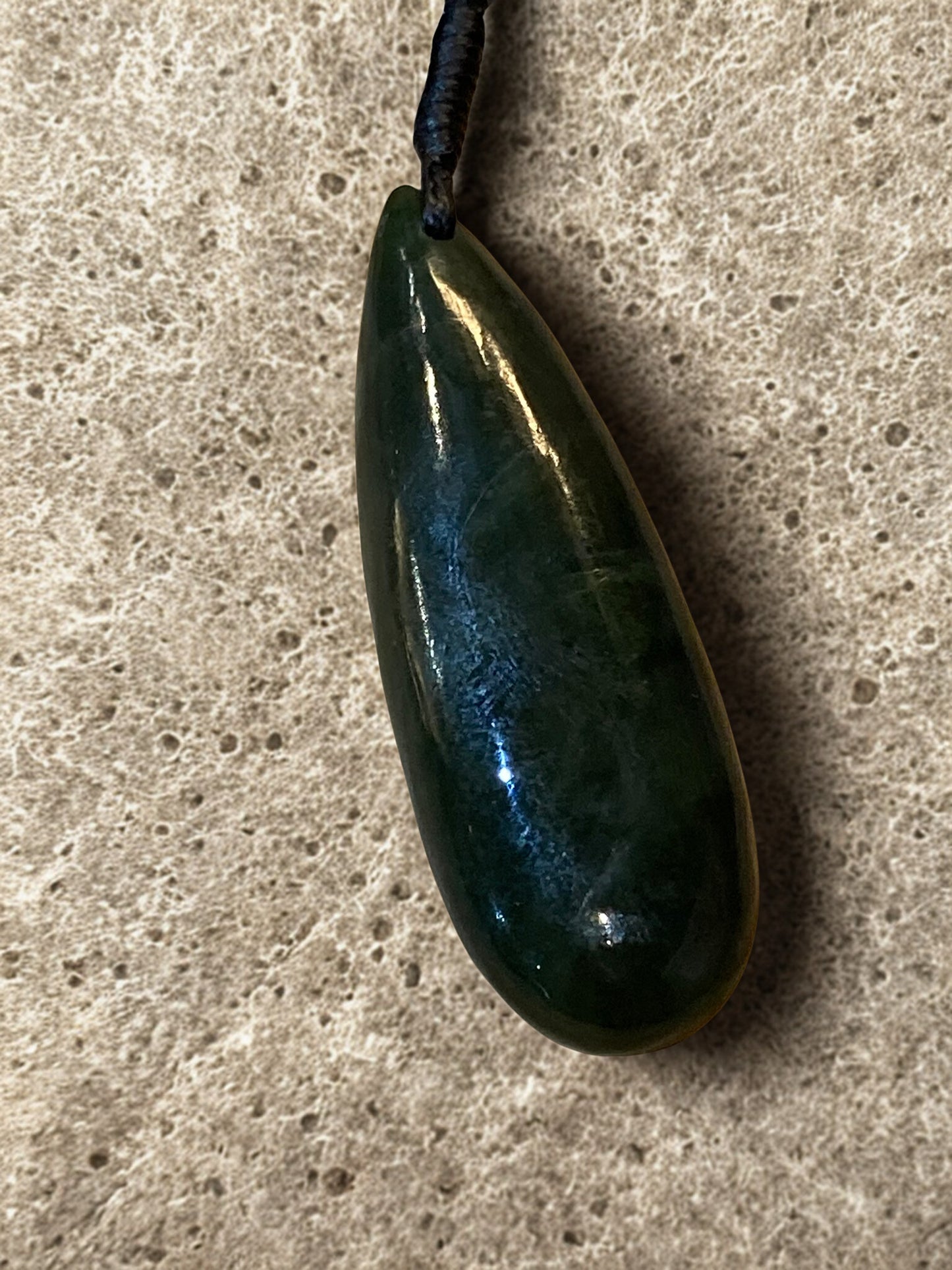 Large Drop Pounamu Pendant