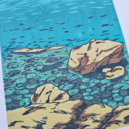 Quiet Spot - Multi-block Linocut