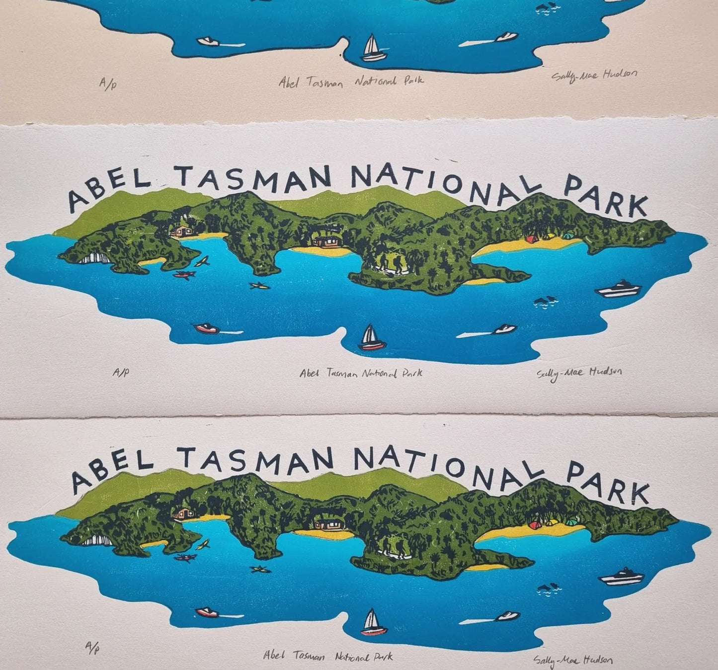 Abel Tasman National Park - Multi-block Linocut
