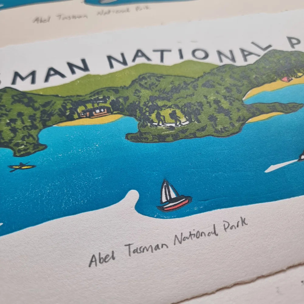 Abel Tasman National Park - Multi-block Linocut